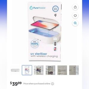 UV Sterilizer with Wireless Charging - new in box